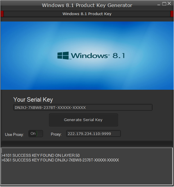 Windows 8.1 pro serial number